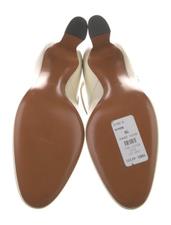 The Row Spencer Leather T-Strap Pumps