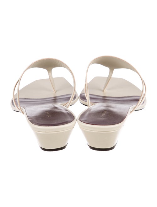 The Row Graphic Thong Kitten Leather Slides