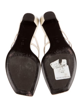 The Row Graphic Thong Kitten Leather Slides