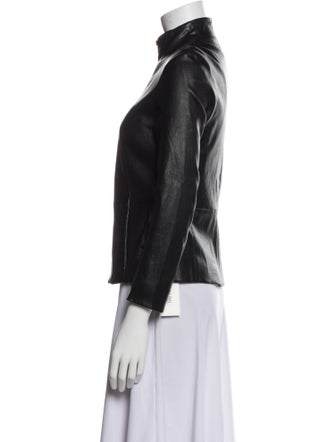 The Row Leather Biker Jacket