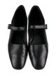 The Row Leather Mary Jane Flats