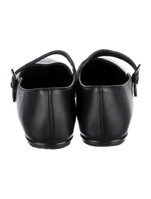 The Row Leather Mary Jane Flats