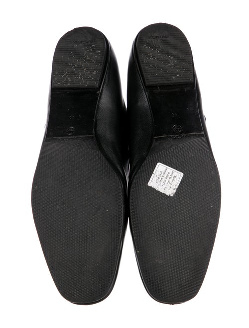The Row Leather Mary Jane Flats