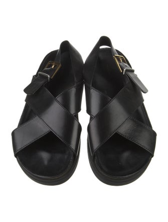 The Row Leather Slingback Sandals