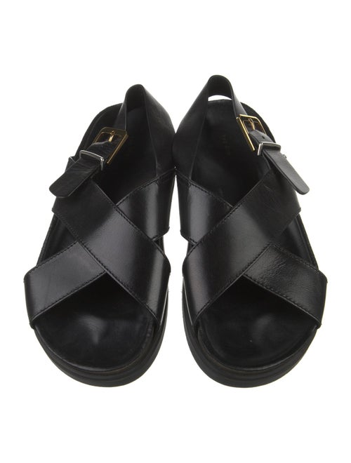 The Row Leather Slingback Sandals