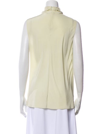 The Row Silk Mock Neck Top