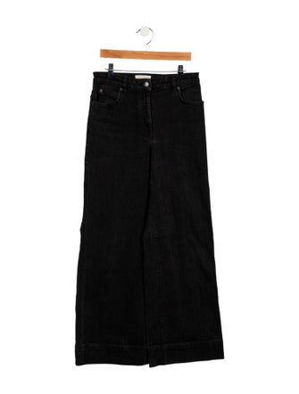 The Row Mid-Rise Wide Leg Jeans