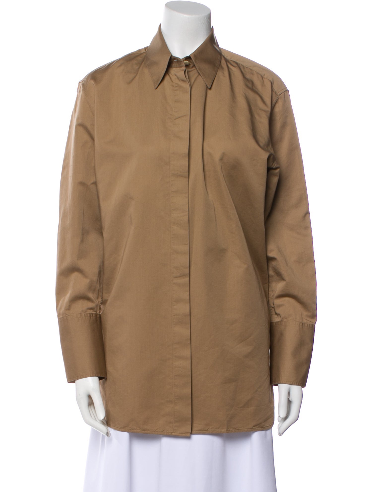 The Row Long Sleeve Button-Up Top