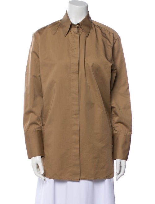 The Row Long Sleeve Button-Up Top