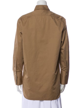 The Row Long Sleeve Button-Up Top