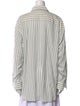 The Row Silk Striped Button-Up Top