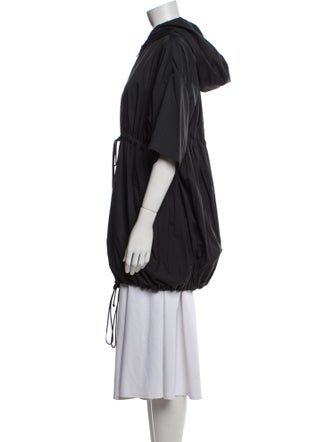 The Row Hooded Zip-Up Short Sleeve Nylon Jacket