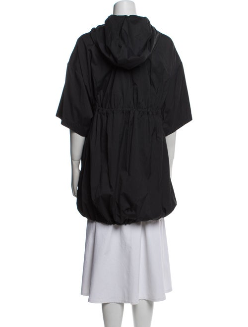 The Row Hooded Zip-Up Short Sleeve Nylon Jacket