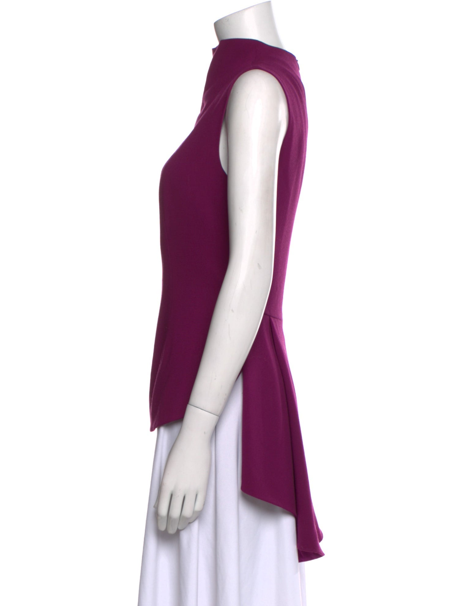 The Row Virgin Wool Mock Neck Top