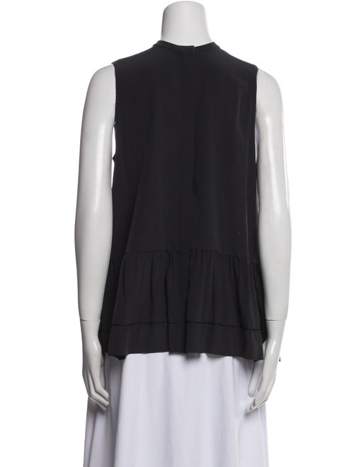 The Row Silk Mock Neck Blouse
