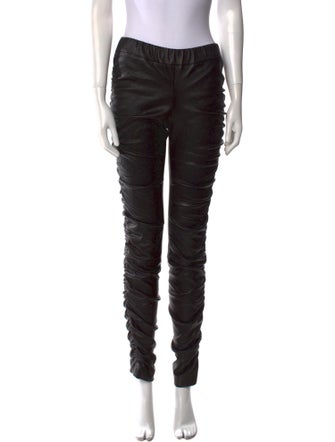 The Row Leather Skinny Leg Pants