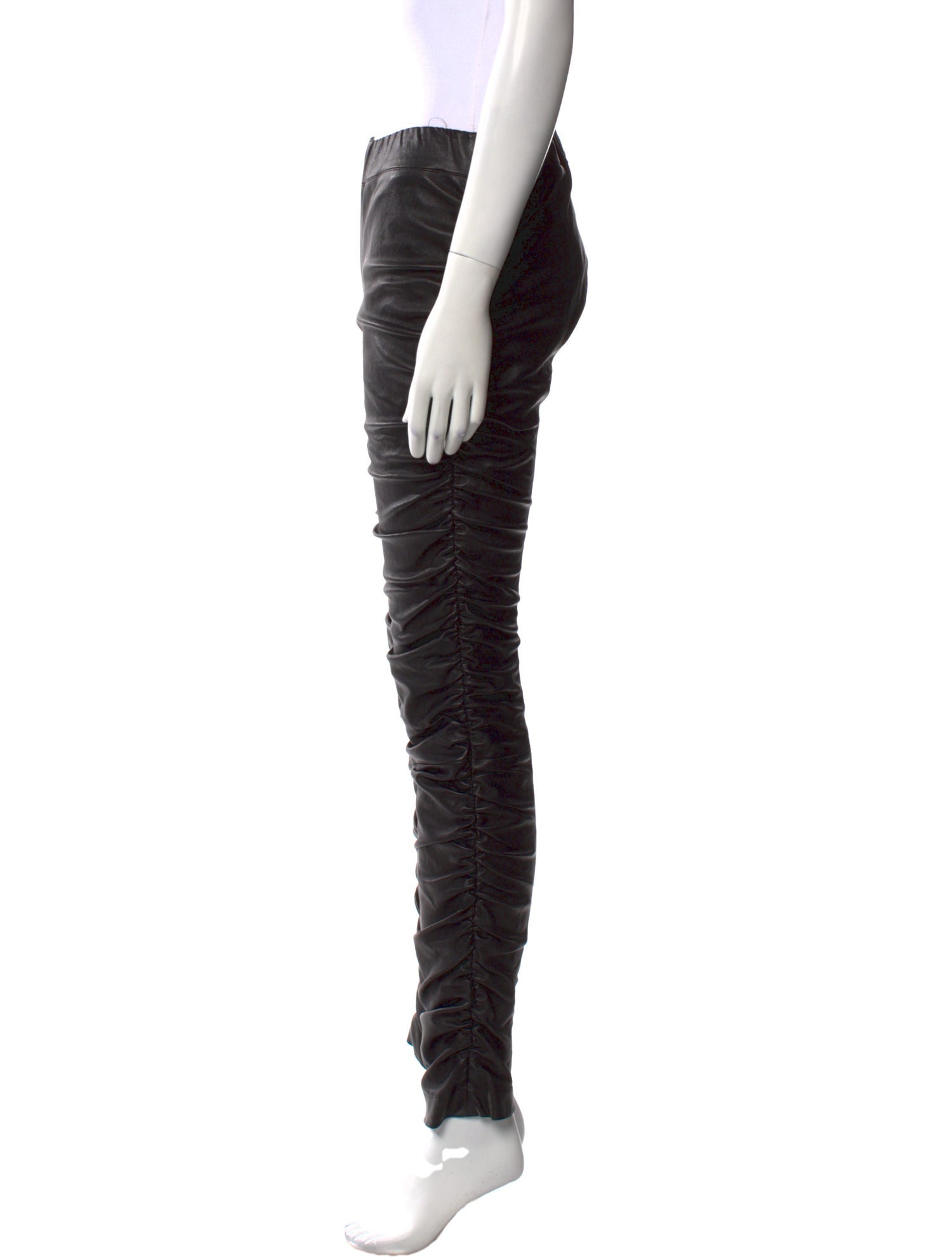 The Row Leather Skinny Leg Pants