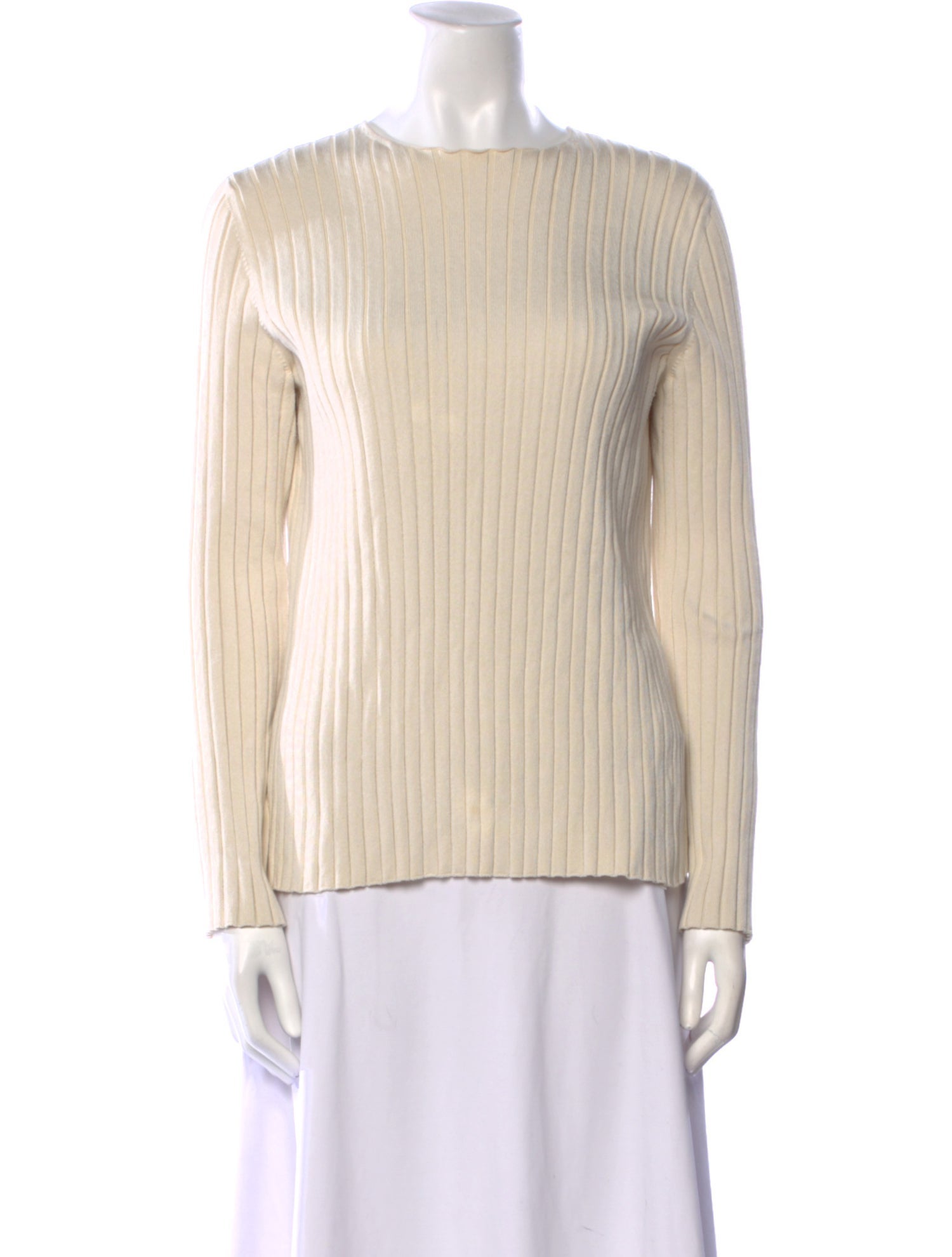 The Row Silk Bateau Neckline Sweater