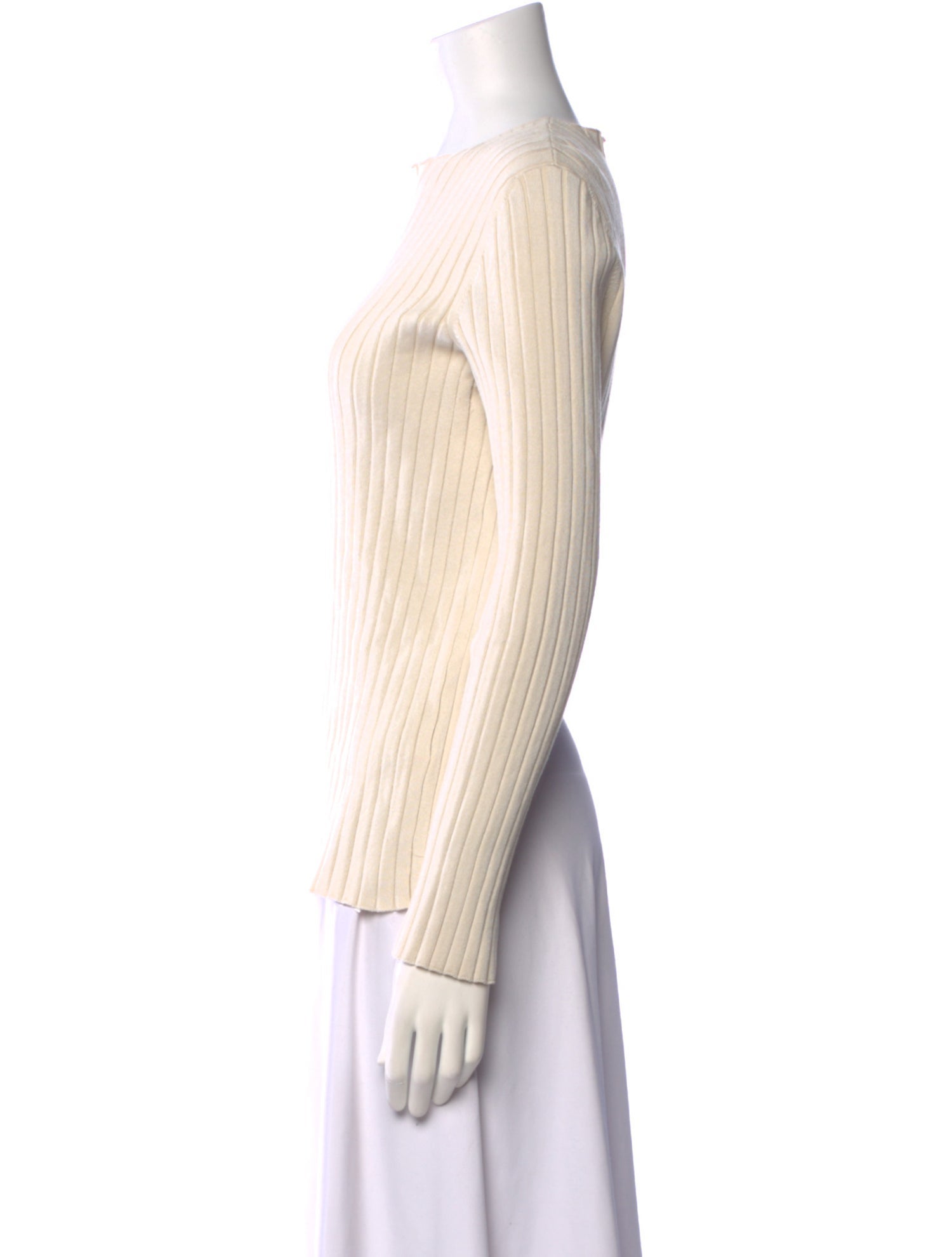 The Row Silk Bateau Neckline Sweater