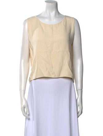 The Row Scoop Neck Scoop Neck Crop Top