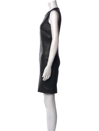 The Row Lambskin Knee-Length Dress
