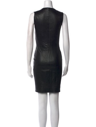 The Row Lambskin Knee-Length Dress