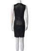 The Row Lambskin Knee-Length Dress