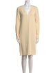The Row V-Neck Knee-Length Dress