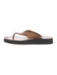 The Row Ginza Leather Flip Flops