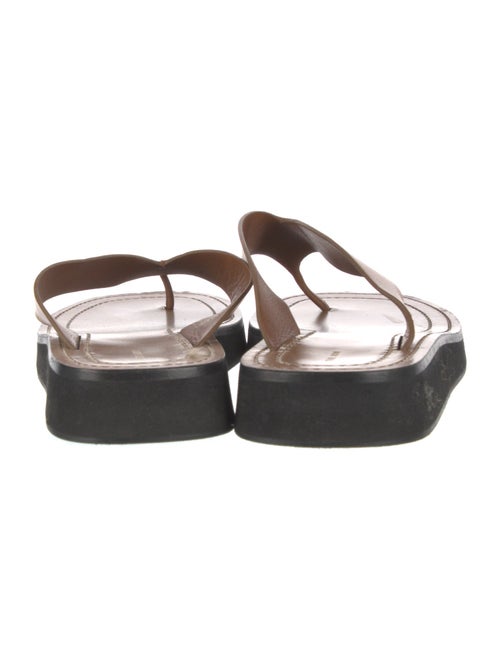 The Row Ginza Leather Flip Flops