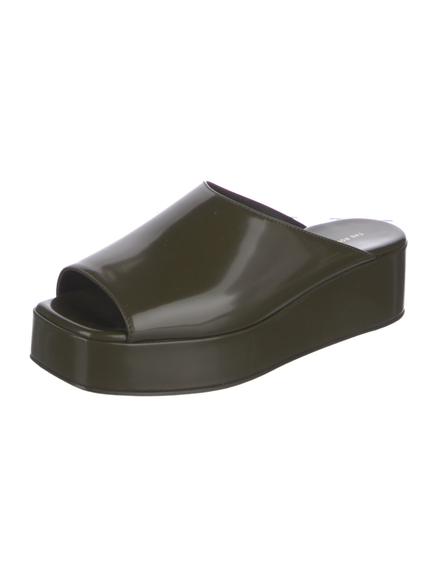 The Row Emi Leather Slides