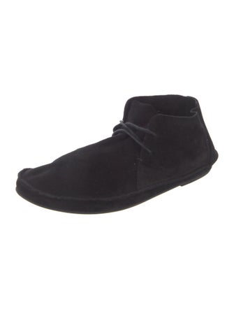 The Row Tyler Suede Lace-Up Boots