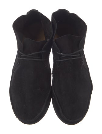 The Row Tyler Suede Lace-Up Boots