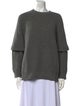 The Row Ribbed Crewneck Pullover Cashmere Sweater