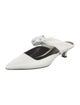 The Row Leather Bow Accents Mules