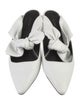 The Row Leather Bow Accents Mules