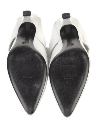 The Row Leather Bow Accents Mules