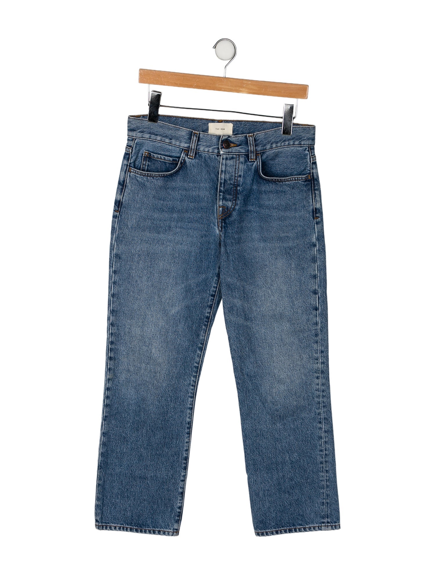 The Row Mid-Rise Straight Leg Jeans