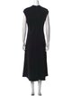 The Row Mock Neck Long Dress