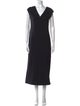 The Row V-Neck Long Dress