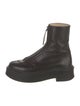 The Row Zipped 1 Leather Combat Boots