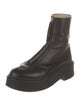 The Row Zipped 1 Leather Combat Boots