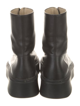 The Row Zipped 1 Leather Combat Boots