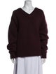 The Row Merino Wool V-Neck Sweater