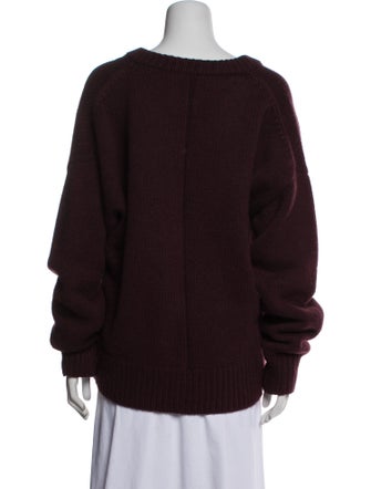 The Row Merino Wool V-Neck Sweater