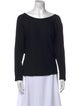 The Row Scoop Neck Long Sleeve Top