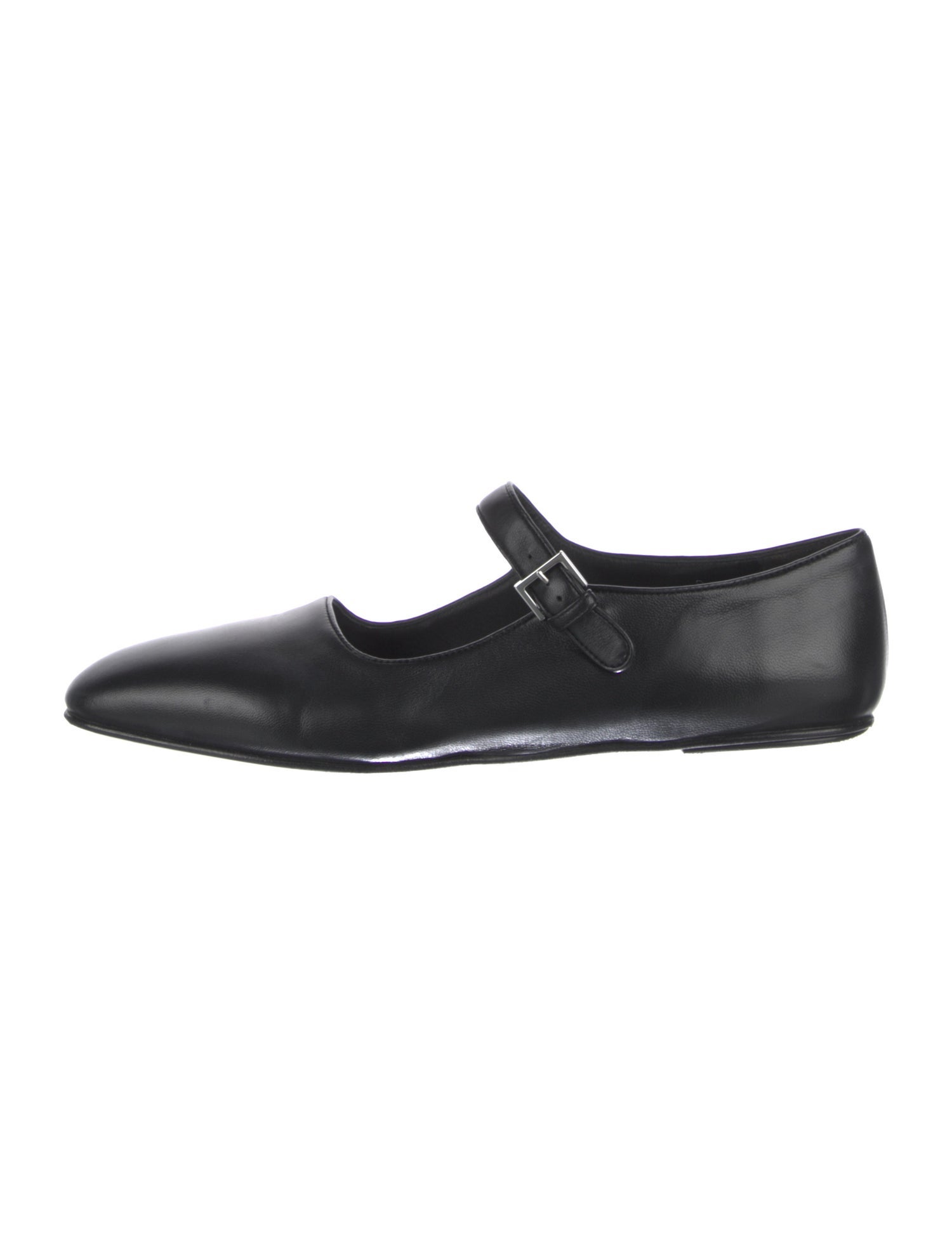 The Row Ava Leather Mary Jane Flats