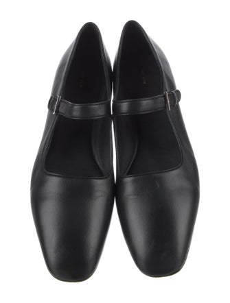The Row Ava Leather Mary Jane Flats