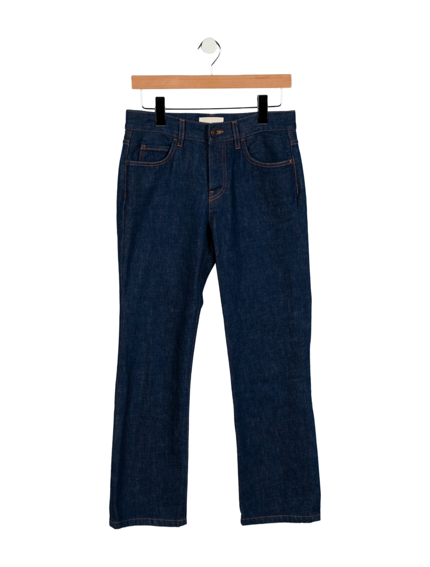 The Row Mid-Rise Straight Leg Jeans