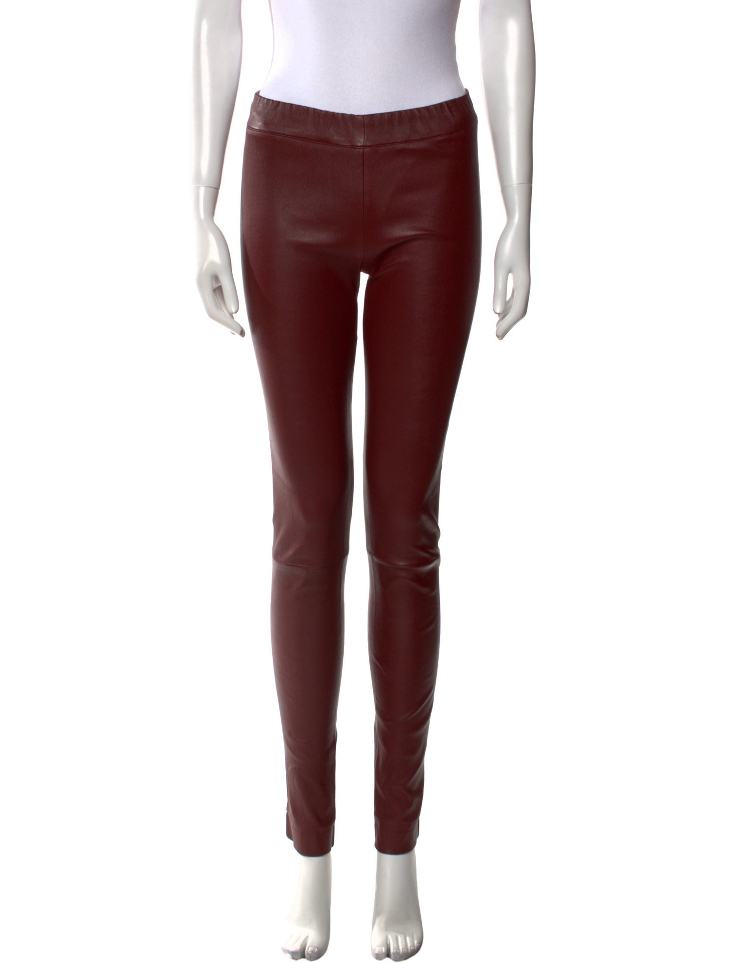 The Row Leather Skinny Leg Pants